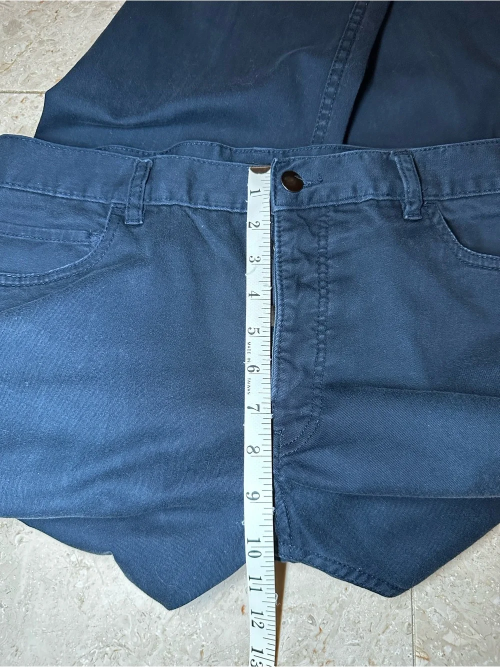H&M (34x31 actual) Men’s Dark Blue Pants with Slim Straight Fit